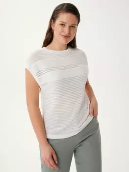 Вязаный топ с вышивкой пайетками XL(50)