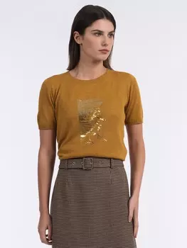 Яркая вязаная футболка XS(42)