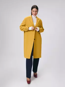 Яркое пальто из вискозной ткани LALIS