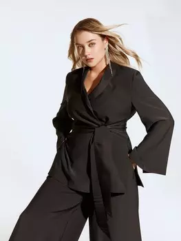 Жакет на запах с поясом L(48)