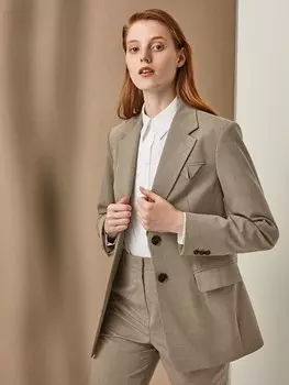 Жакет однобортный из костюмной ткани XS(42)