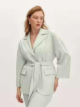 Жакет однобортный с поясом M(46)