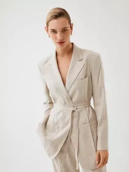 Жакет удлиненный светлый S(44)