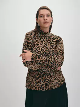 Трикотажная водолазка с принтом LALIS