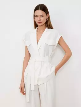 Жилет из вискозы на запах S(44)