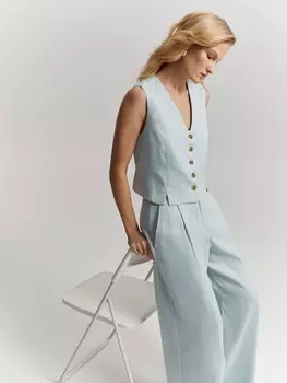 Жилет льняной XS(42)