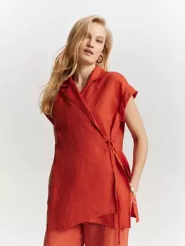 Жилет льняной XS(42)