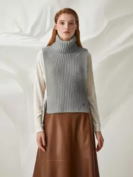 Жилет вязаный с шерстью S(44)