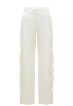 Брюки прямые с декоративными элементами AMMONIT