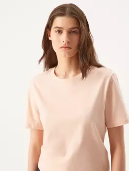 Хлопковая футболка прямого кроя LUSIO