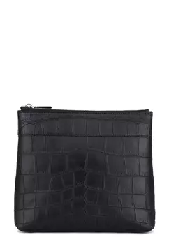 Клатч из кожи крокодила BARDINI
