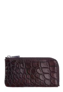 Ключница на молнии из кожи крокодила BARDINI