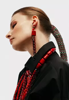 Колье "Коралловые нити" POLINA MIRCHEVA, линейка JQUEEN