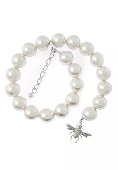 Колье "Крупный Жемчуг" в серебре POLINA MIRCHEVA, линейка JQUEEN