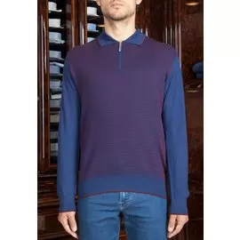 Комбинированное поло из кашемира и шелка STEFANO RICCI