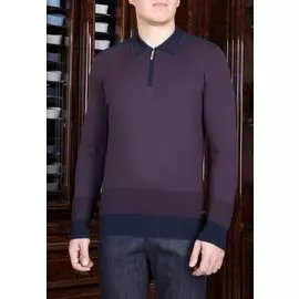 Комбинированное поло из шерсти и шелка STEFANO RICCI