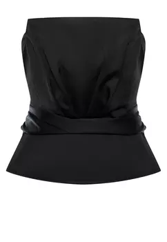 Корсет в складку из шелка MYFLOREL