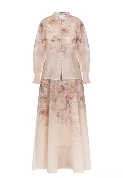 Костюм с юбкой SFILATO