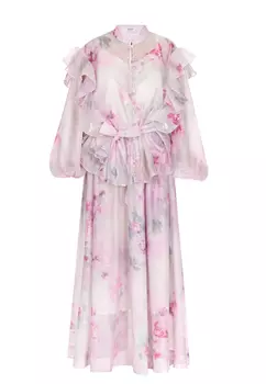 Костюм с юбкой SFILATO