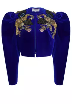 Кроп-жакет бархатный LEFFERS