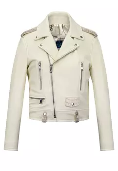 Куртка из кожи оленя со вставками из крокодила BARDINI