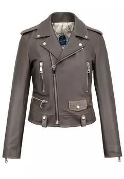 Куртка из кожи оленя со вставками из крокодила BARDINI