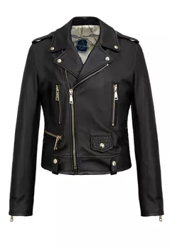 Куртка из кожи оленя со вставками из крокодила BARDINI