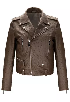 Куртка из кожи страуса BARDINI