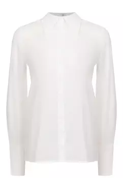 Льняная рубашка свободного кроя "Clemence" AZUR