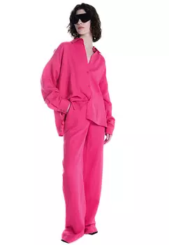 Льняная рубашка свободного кроя "Clemence" AZUR