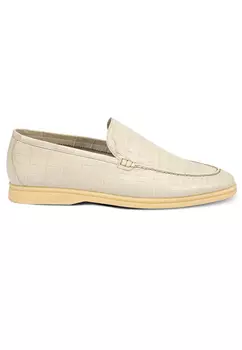 Лоферы из кожи крокодила BARDINI