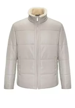 Мужская куртка пуховик со вставками из крокодила BARDINI