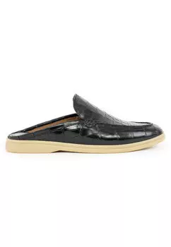 Мужские мюли Bardini из кожи крокодила BARDINI