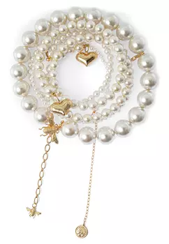 ОЖЕРЕЛЬЕ «ЖЕМЧУЖНЫЙ ХВОСТ В ЗОЛОТЕ» POLINA MIRCHEVA, линейка JQUEEN