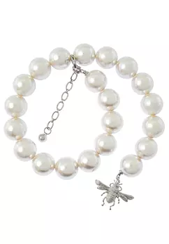 Ожерелье «Жемчужный хвост в серебре» POLINA MIRCHEVA, линейка JQUEEN