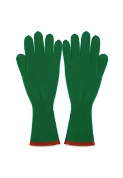 Перчатки кашемировые удлиненные Майская Зелень AMUR BY MARUSHIK