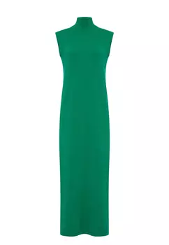 Платье из кашемира с высоким воротом Майская Зелень AMUR BY MARUSHIK