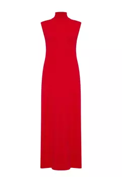 Платье из кашемира с высоким воротом Алая Роскошь AMUR BY MARUSHIK