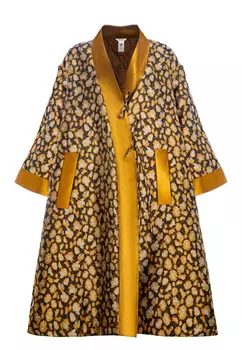 Платье-кимоно с принтом POLINA MIRCHEVA