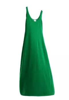 Платье-майка из органического кашемира Майская Зелень AMUR BY MARUSHIK