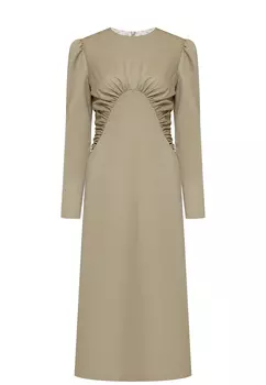 Платье-миди с драпировкой Аммонит AMMONIT