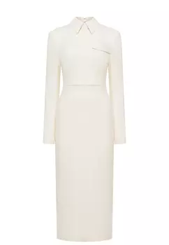 Платье-миди с воротничком AMMONIT