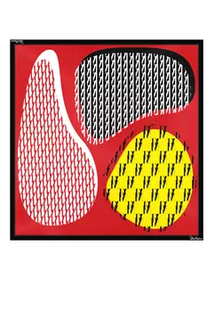 ПЛАТОК КРАСНЫЙ 150X150 POLINA MIRCHEVA