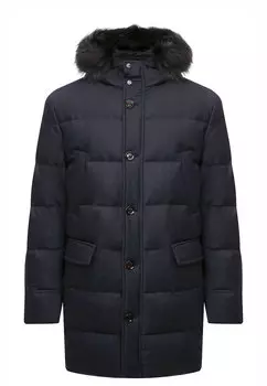 Пуховик с меховой отделкой капюшона MOORER