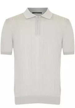 Пуловер BML polo zip neck short sleeve, 300075 BML