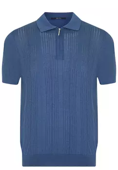 Пуловер BML polo zip neck short sleeve, 300076 BML