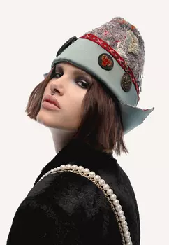 Шапка-пилотка из валяной шерсти POLINA MIRCHEVA
