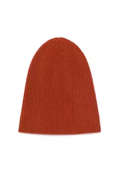 Шапка тонкая из кашемира Терракотовый Закат AMUR BY MARUSHIK