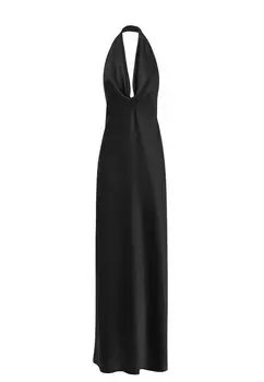 Шелковое платье с открытой спиной GODS OF FAME