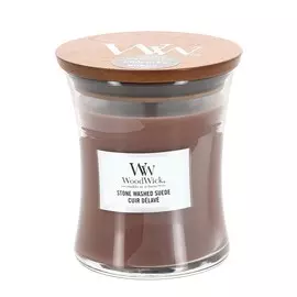 Свеча средняя Потертая замша WOODWICK